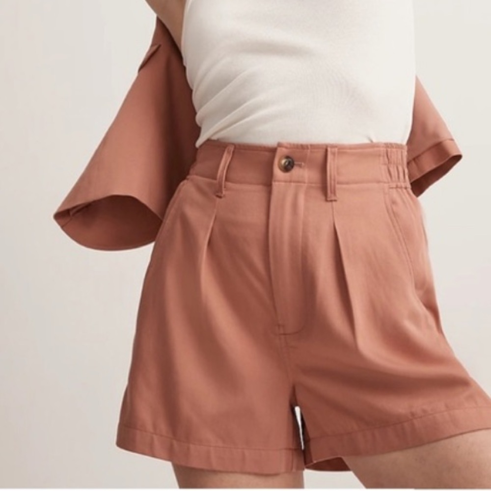 Madewell The Neale Short in Drapeweave dried rose